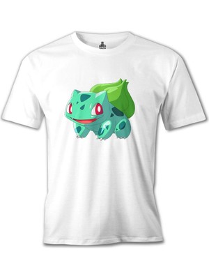 T-Shirt Pokemon - Bulbasaur Beyaz Erkek Tshirt