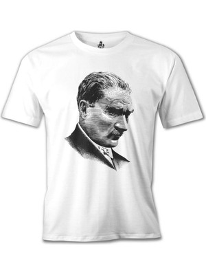 T-Shirt Mustafa Kemal Atatürk Beyaz Erkek Tshirt
