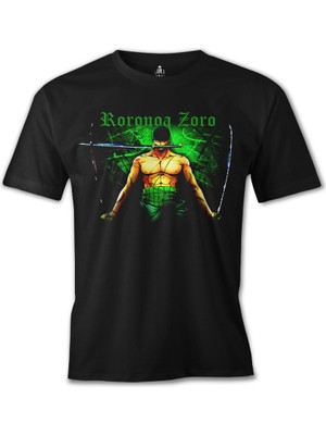 T-Shirt One Piece - Zoro Siyah Erkek Tshirt