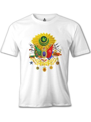 T-Shirt Osmanlı Arması Iı Beyaz Erkek Tshirt