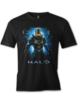 Llord T-Shirt T-Shirt Halo - Guardians Siyah Erkek T-Shirt