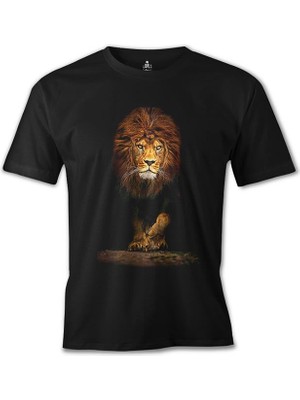 T-Shirt Aslan 1 Siyah Erkek Tshirt