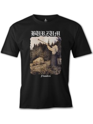 Llord T-Shirt T-Shirt Burzum - Filosofem Siyah Erkek T-Shirt