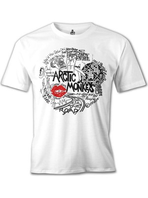 T-Shirt Arctic Monkeys - Songs Beyaz Erkek Tshirt