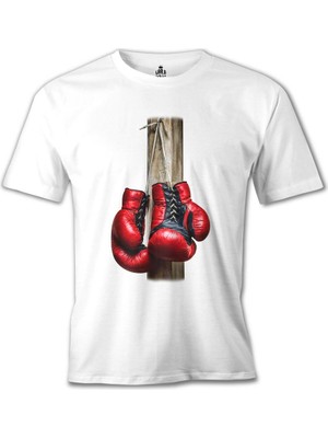 T-Shirt Boks Eldivenleri Beyaz Erkek Tshirt