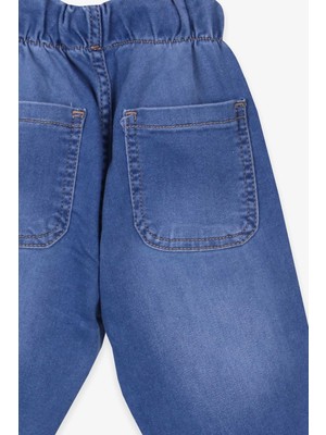 Breeze Erkek Çocuk Kot Pantolon Beli Lastikli Açık Mavi (1-9 Yaş)
