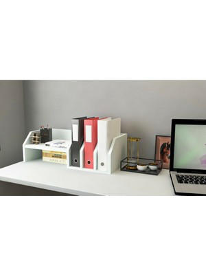 Parello Masaüstü Organizer, Raflı ve Klasör Bölmeli