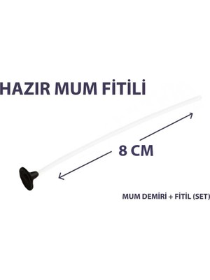 Hobizubi Mum Fitili Hazır Kopçalı - 500  Adet