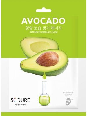 5C Cure Avocado Intensive Essence Mask- Avokado Yüz Maskesi (25 ml)