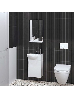 Denko Rio 45 cm Mdf Banyo Dolabı Takımı