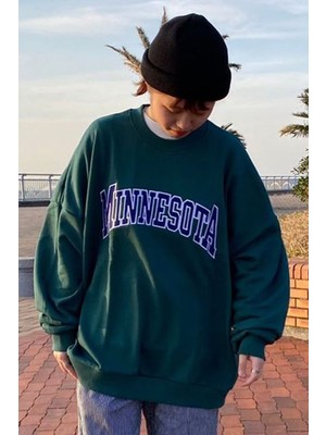 Madmext Mad Girls Yeşil Sweatshirt MG1268