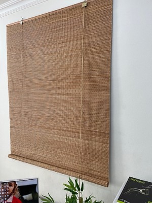 Bahçem Bambu Stor Perde Açık Kahverengi  120 x 180 cm