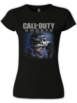 Llord T-Shirt Llordd T-Shirt Call Of Duty - Ghosts Siyah Kadın T-Shirt
