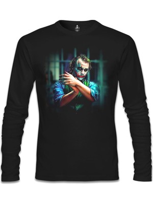 Llord T-Shirt Llordd T-Shirt Joker Siyah Erkek SweaT-Shirt