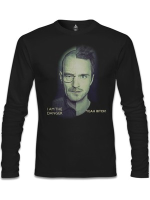 Llord T-Shirt Llordd T-Shirt Breaking Bad - I Am The Danger Siyah Erkek SweaT-Shirt