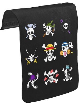 Lord T-Shirt T-Shirt T-Shirt One Piece - Character Flags Unisex Siyah Tak-Çıkar Postacı Çanta Kapağı CK-275