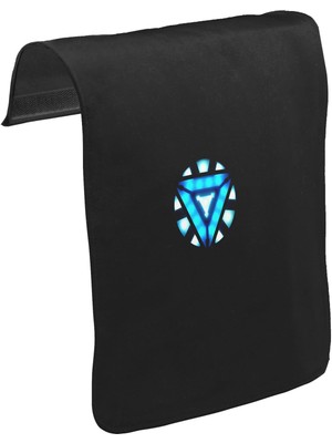 Lord T-Shirt T-Shirt T-Shirt Arc Reactor I Unisex Siyah Tak-Çıkar Postacı Çanta Kapağı CK-369