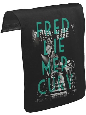 Lord T-Shirt T-Shirt T-Shirt Freddie Mercury Unisex Siyah Tak-Çıkar Postacı Çanta Kapağı CK-661