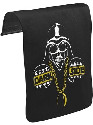 Lord T-Shirt T-Shirt T-Shirt Dark Side Unisex Siyah Tak-Çıkar Postacı Çanta Kapağı CK-435
