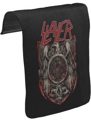 Lord T-Shirt T-Shirt T-Shirt Slayer - Eagle Unisex Siyah Tak-Çıkar Postacı Çanta Kapağı CK-385