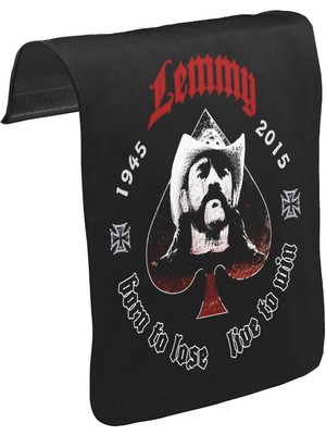 Lord T-Shirt T-Shirt T-Shirt Lemmy Kilmister Unisex Siyah Tak-Çıkar Postacı Çanta Kapağı CK-733