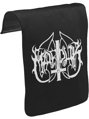 Lord T-Shirt T-Shirt T-Shirt Marduk - Logo Unisex Siyah Tak-Çıkar Postacı Çanta Kapağı CK-889