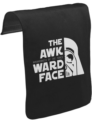 Lord T-Shirt T-Shirt T-Shirt Star Wars - Awkwardness Of The Force Unisex Siyah Tak-Çıkar Postacı Çanta Kapağı CK-892
