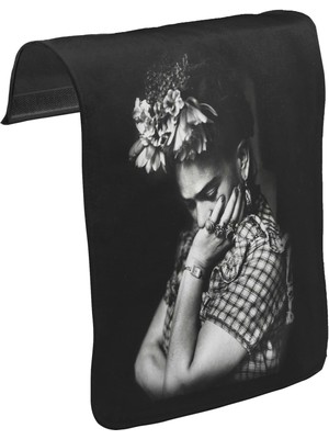 Lord T-Shirt T-Shirt T-Shirt Frida Kahlo Unisex Siyah Tak-Çıkar Postacı Çanta Kapağı CK-888