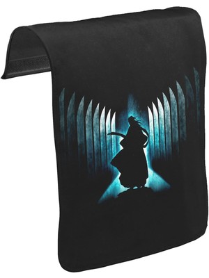 Lord T-Shirt T-Shirt T-Shirt Bleach - Byakuya Kuchiki Unisex Siyah Tak-Çıkar Postacı Çanta Kapağı CK-746