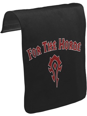 Lord T-Shirt T-Shirt T-Shirt World Of Worldcraft - For The Horde Unisex Siyah Tak-Çıkar Postacı Çanta Kapağı CK-904