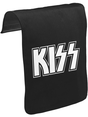 Lord T-Shirt T-Shirt T-Shirt Kiss - Logo Unisex Siyah Tak-Çıkar Postacı Çanta Kapağı CK-944