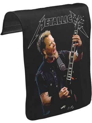 Lord T-Shirt T-Shirt T-Shirt Metallica - James Guitar Unisex Siyah Tak-Çıkar Postacı Çanta Kapağı CK-115
