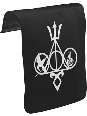 Lord T-Shirt T-Shirt T-Shirt Multifandom Symbols Unisex Siyah Tak-Çıkar Postacı Çanta Kapağı CK-543