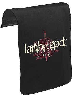 Lord T-Shirt T-Shirt T-Shirt Lamb Of God - Logo Unisex Siyah Tak-Çıkar Postacı Çanta Kapağı Ck-76