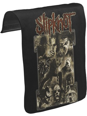 Lord T-Shirt T-Shirt T-Shirt Slipknot Unisex Siyah Tak-Çıkar Postacı Çanta Kapağı Ck-48