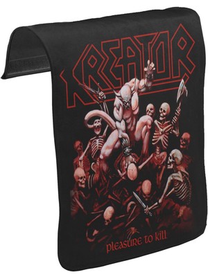 Lord T-Shirt T-Shirt T-Shirt Kreator - Pleasure To Kill Unisex Siyah Tak-Çıkar Postacı Çanta Kapağı Ck-97