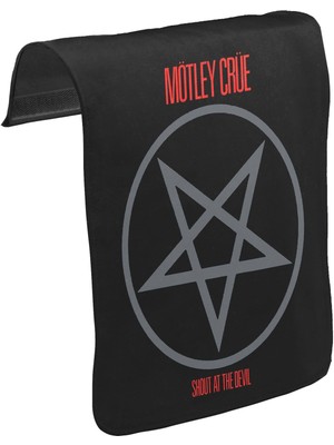 Lord T-Shirt T-Shirt T-Shirt Mötley Crüe - Shout At The Devil Unisex Siyah Tak-Çıkar Postacı Çanta Kapağı CK-569