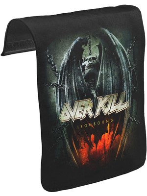 Lord T-Shirt T-Shirt T-Shirt Overkill - Iron Bound Unisex Siyah Tak-Çıkar Postacı Çanta Kapağı Ck-88