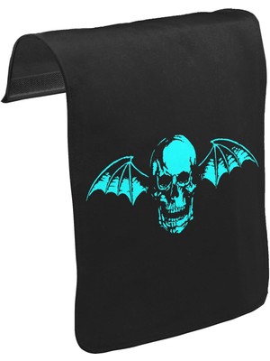 Lord T-Shirt T-Shirt T-Shirt Avenged Sevenfold - Skull Logo Unisex Siyah Tak-Çıkar Postacı Çanta Kapağı CK-1017
