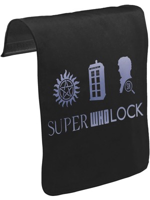 Lord T-Shirt T-Shirt T-Shirt Super Who Lock Unisex Siyah Tak-Çıkar Postacı Çanta Kapağı CK-585