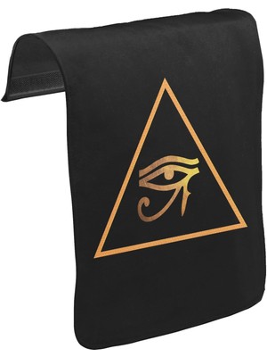 Lord T-Shirt T-Shirt T-Shirt Ra'nın Gözü Unisex Siyah Tak-Çıkar Postacı Çanta Kapağı CK-1004