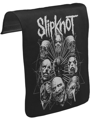 Lord T-Shirt T-Shirt T-Shirt Slipknot - Deca Unisex Siyah Tak-Çıkar Postacı Çanta Kapağı CK-1064