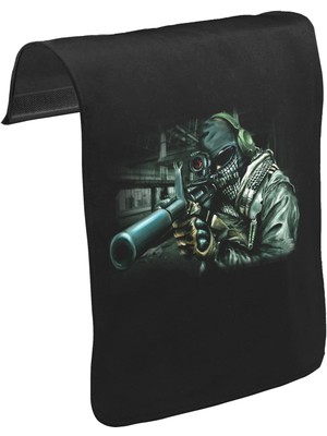 Lord T-Shirt T-Shirt T-Shirt Call Of Duty - Ghosts Iı Unisex Siyah Tak-Çıkar Postacı Çanta Kapağı CK-697