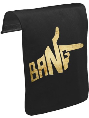 Lord T-Shirt T-Shirt T-Shirt Bang Unisex Siyah Tak-Çıkar Postacı Çanta Kapağı CK-770