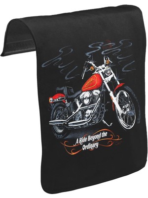 Lord T-Shirt T-Shirt T-Shirt Motosiklet - Ride Extraordinary Unisex Siyah Tak-Çıkar Postacı Çanta Kapağı CK-141