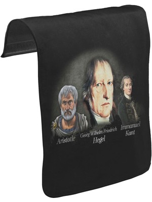 Lord T-Shirt T-Shirt T-Shirt Hegel Aristo Kant  Unisex Siyah Tak-Çıkar Postacı Çanta Kapağı CK-1491