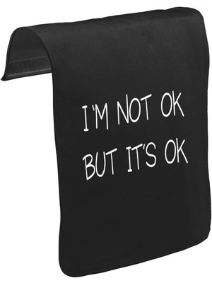 Lord T-Shirt T-Shirt T-Shirt Not Ok But Ok Unisex Siyah Tak-Çıkar Postacı Çanta Kapağı CK-1494