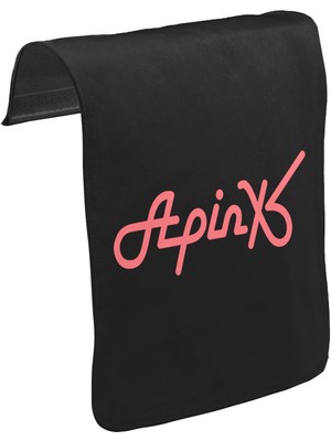 Lord T-Shirt T-Shirt T-Shirt Apink - Logo Unisex Siyah Tak-Çıkar Postacı Çanta Kapağı CK-1118