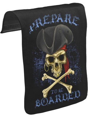 Lord T-Shirt T-Shirt T-Shirt All Seas Pirate Kurukafa Unisex Siyah Tak-Çıkar Postacı Çanta Kapağı CK-161