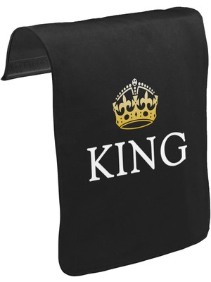 Lord T-Shirt T-Shirt T-Shirt King Unisex Siyah Tak-Çıkar Postacı Çanta Kapağı CK-1517